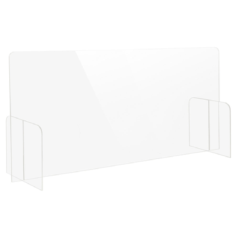 Bon Chef 90177-13 Tabletop Health Safety Shield 48"W X 12"D X 24"H Polished Edges