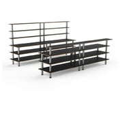Steelite MGCMLC11MSXF Mogogo Buffet Solutions Modular Double Bar Includes: (1) 142" X 29-1/2" X 73"H Back Bar & (1) 142" X 34-1/2" X 47-1/2"H Front Bar