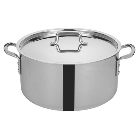 Winco TGSP-20 Tri-Gen™ Induction-Ready Stock Pot 20 Qt. 14" Dia. X 9-1/16"H