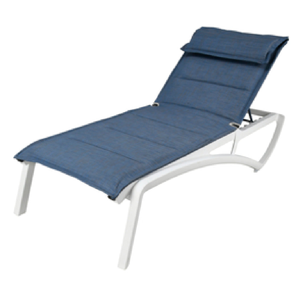 Grosfillex US220096 Sunset Comfort Chaise Lounge Stackable Without Arms