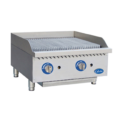 Globe GCB24G-SR (QUICK SHIP) Gas Charbroiler Radiant Countertop