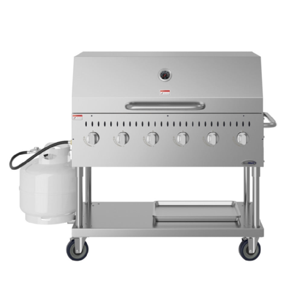 Koolmore CGKIT4-48D Commercial Outdoor Grill 47-3/5"W X 23-1/5"D X 48-3/5"H (6) Burner