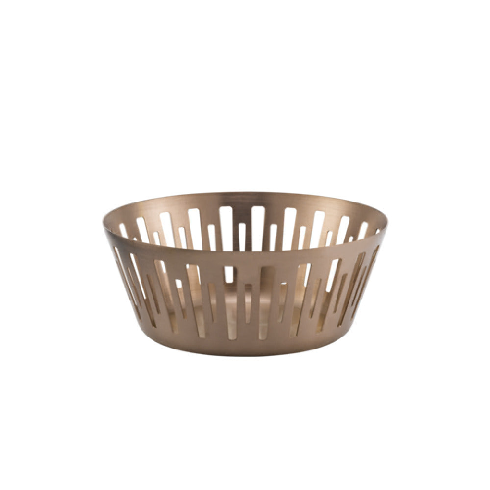 Service Ideas DB-75RG Bread Basket 6.5" Dia. X 2.75"H Round