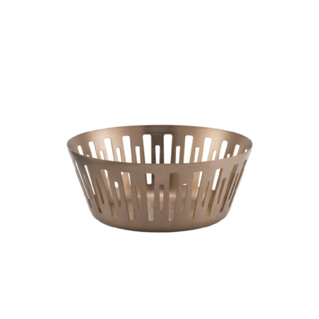 Service Ideas DB-75RG Bread Basket 6.5" Dia. X 2.75"H Round