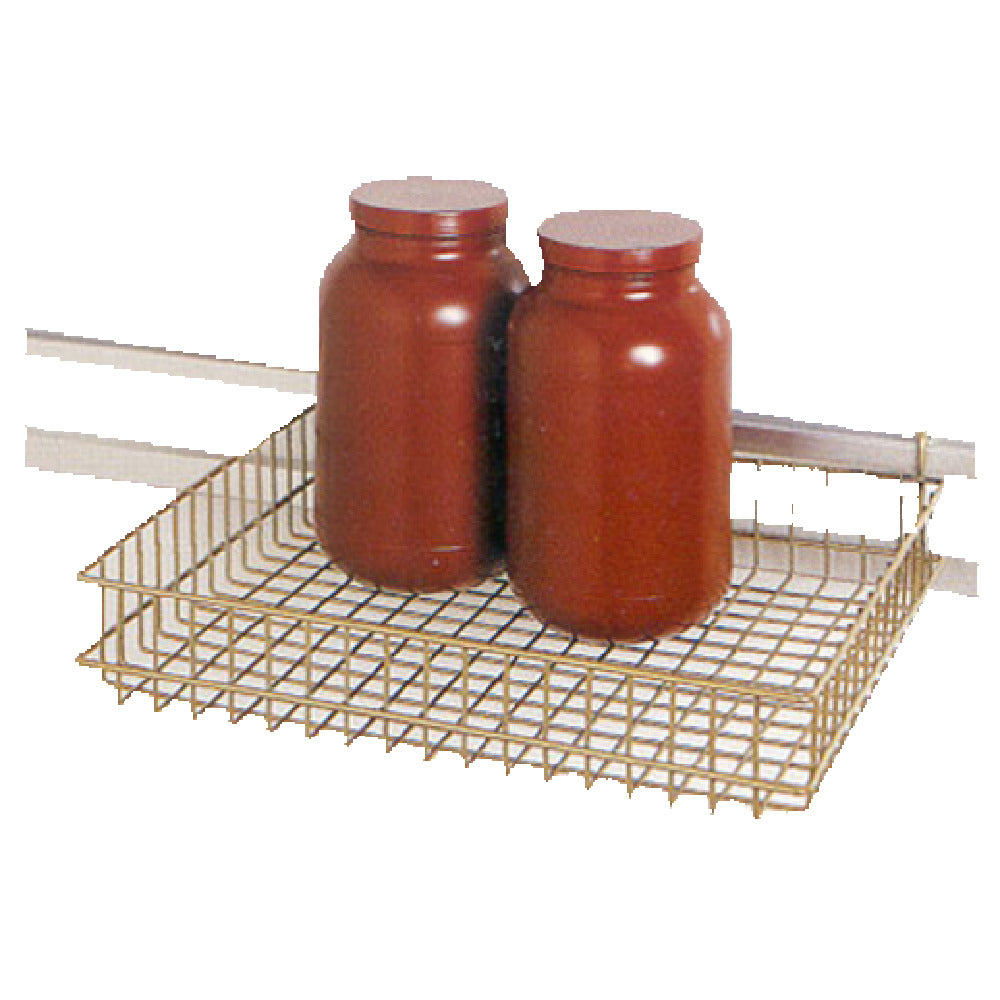 SPG GB4418R1E - ISS™ Wall Trax™ Grid Basket, 4" X 4" X 18", Grey Bond® Finish