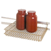 SPG GB4418R1E - ISS™ Wall Trax™ Grid Basket, 4" X 4" X 18", Grey Bond® Finish