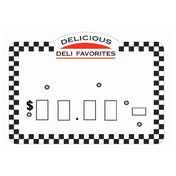 Hubert 74184 - Deli Dial Tag, 4" X 2-7/8", Rectangular