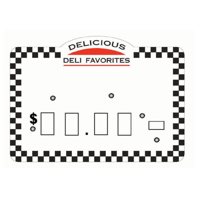 Hubert 74184 - Deli Dial Tag, 4" X 2-7/8", Rectangular