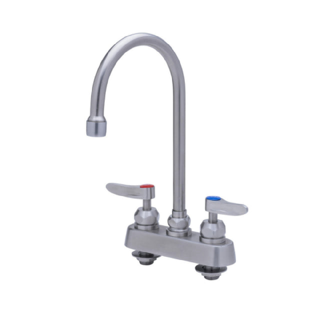 T&S Brass S-1141-CR EverSteel Workboard Faucet 4” Deck Mount Mixing Faucet With Body