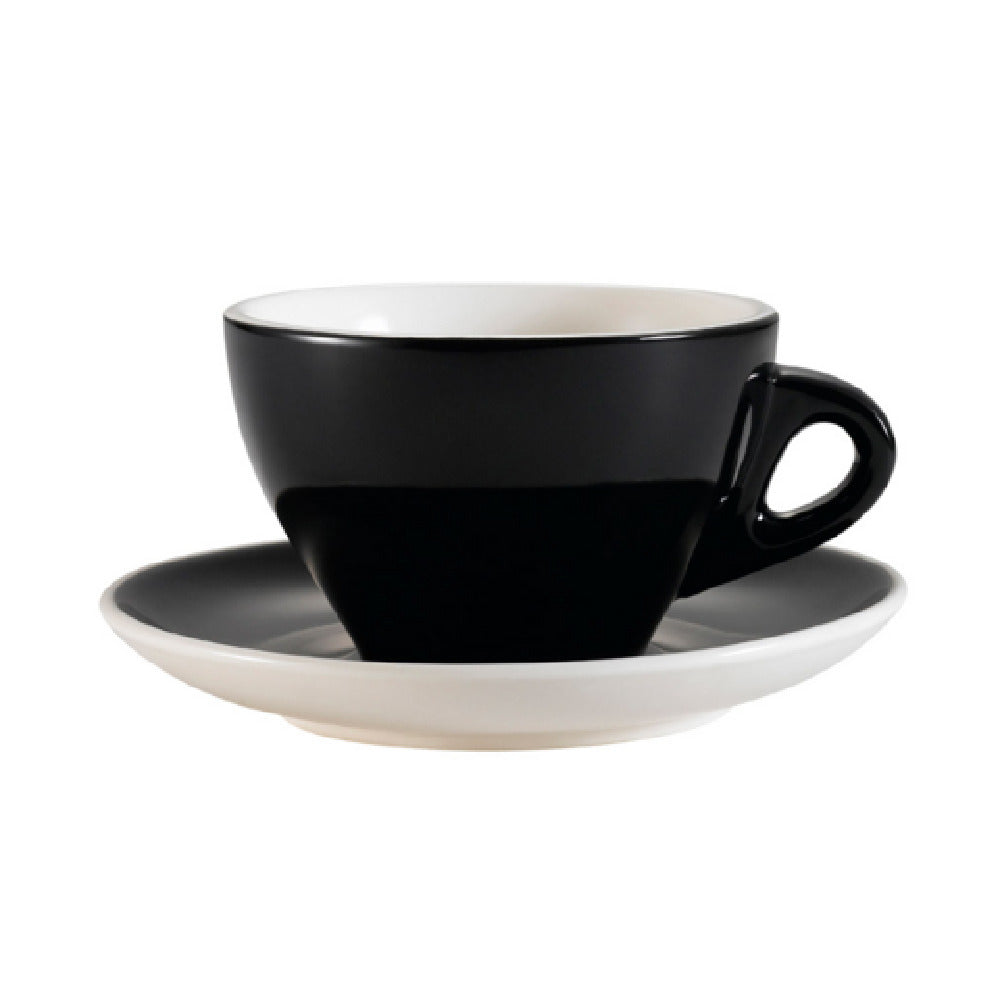 CAC China E-11-BLK Cup And Saucer Set Two-piece Includes: (1) 11 Oz.