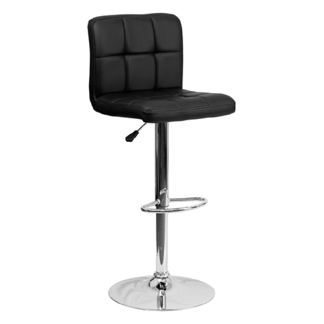 Flash Furniture DS-810-MOD-BK-GG Swivel Bar Stool Adjustable Height Contemporary Style