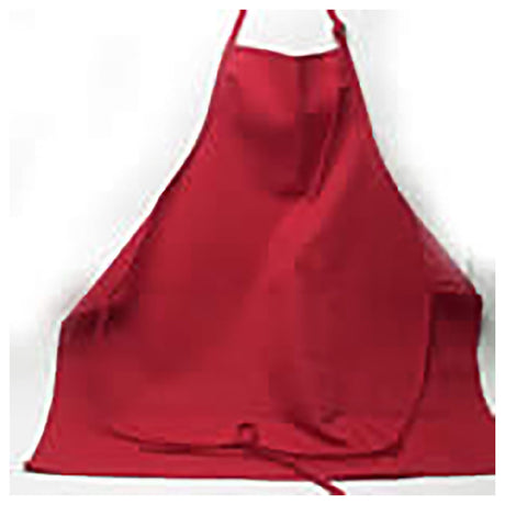 Royal Industries RBA 743 R PKT Bib Apron 32" X 28" Poly Cotton Blend