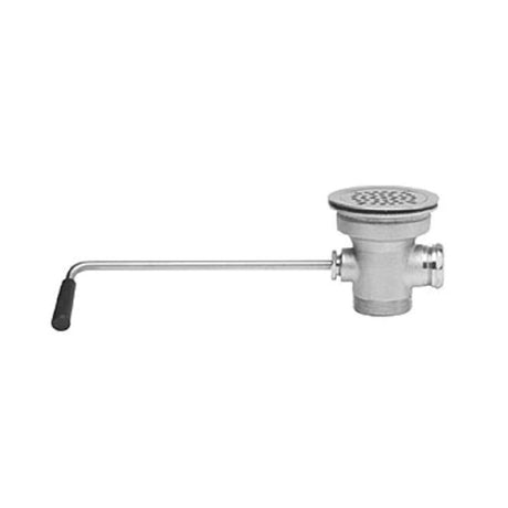 Fisher 24104 Twist Waste Valve With Overflow Outlet 3-1/2" Industry Standard Sink Opening