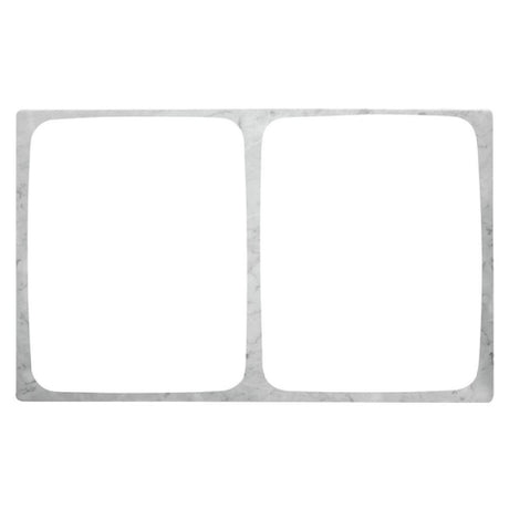 Hubert 89587 - Cold Tile, For 1/2-size Contemporary Pans, 2-compartment