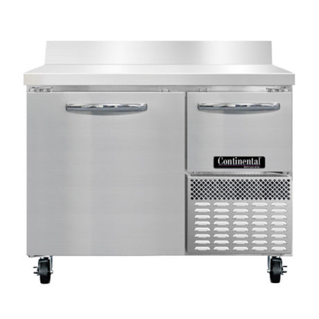 Continental Refrigerator RA43SNBS Refrigerated Base Shallow Depth Worktop Unit
