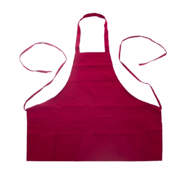 Chef Approved 167BAFHBU Half Length Bib Apron 25" X 28" (2) Front Pockets