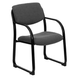 Flash Furniture BT-508-GY-GG Executive Side Reception Chair 250 Lb. Weight Capacity