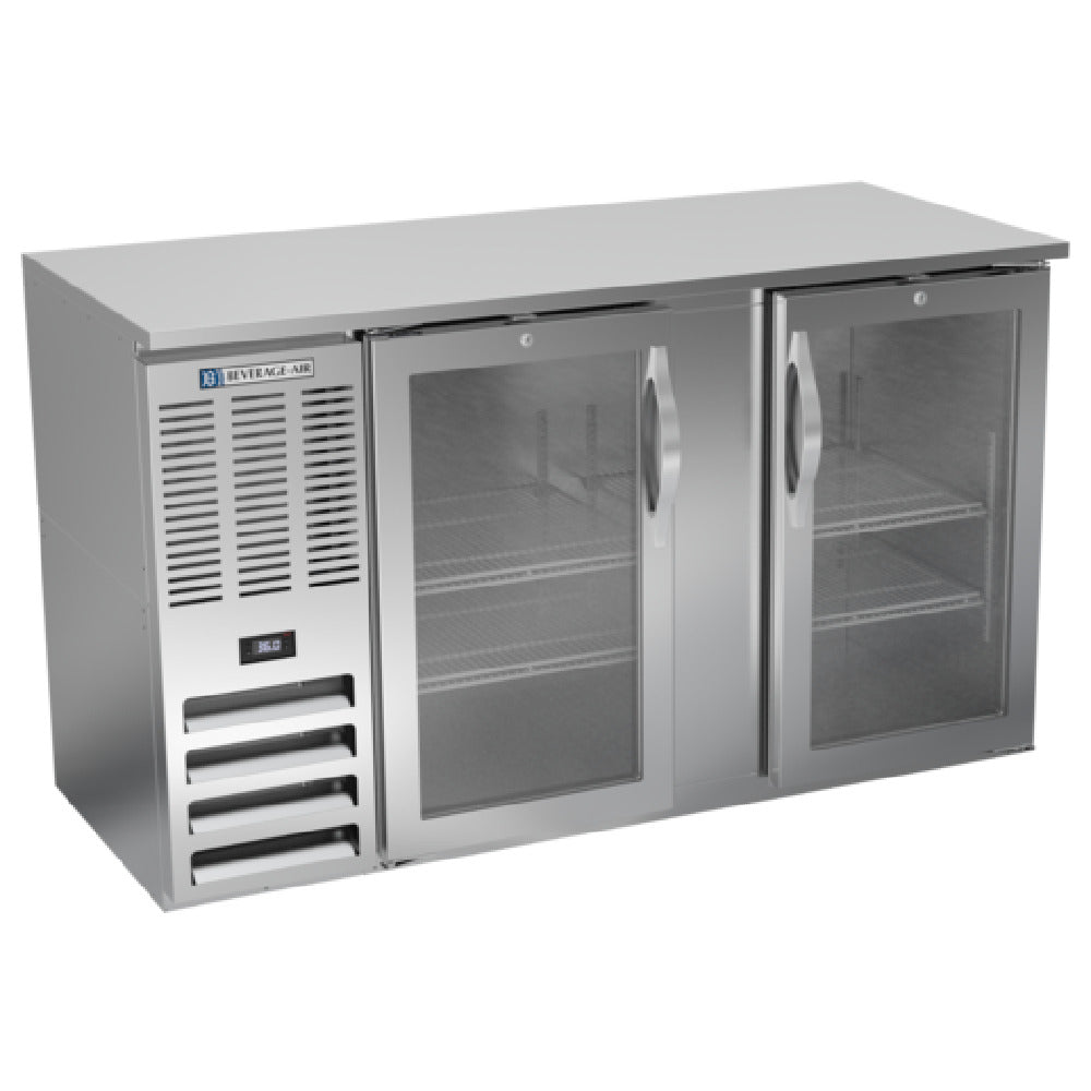 Beverage Air BBN58HC-FG-S - Refrigerated Food Rated Back Bar Storage Cabinet, Two-section