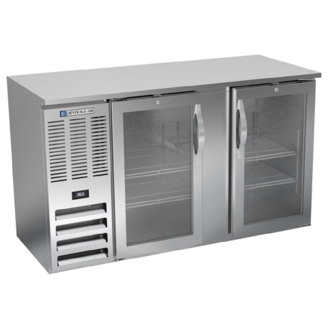 Beverage Air BBN58HC-FG-S - Refrigerated Food Rated Back Bar Storage Cabinet, Two-section