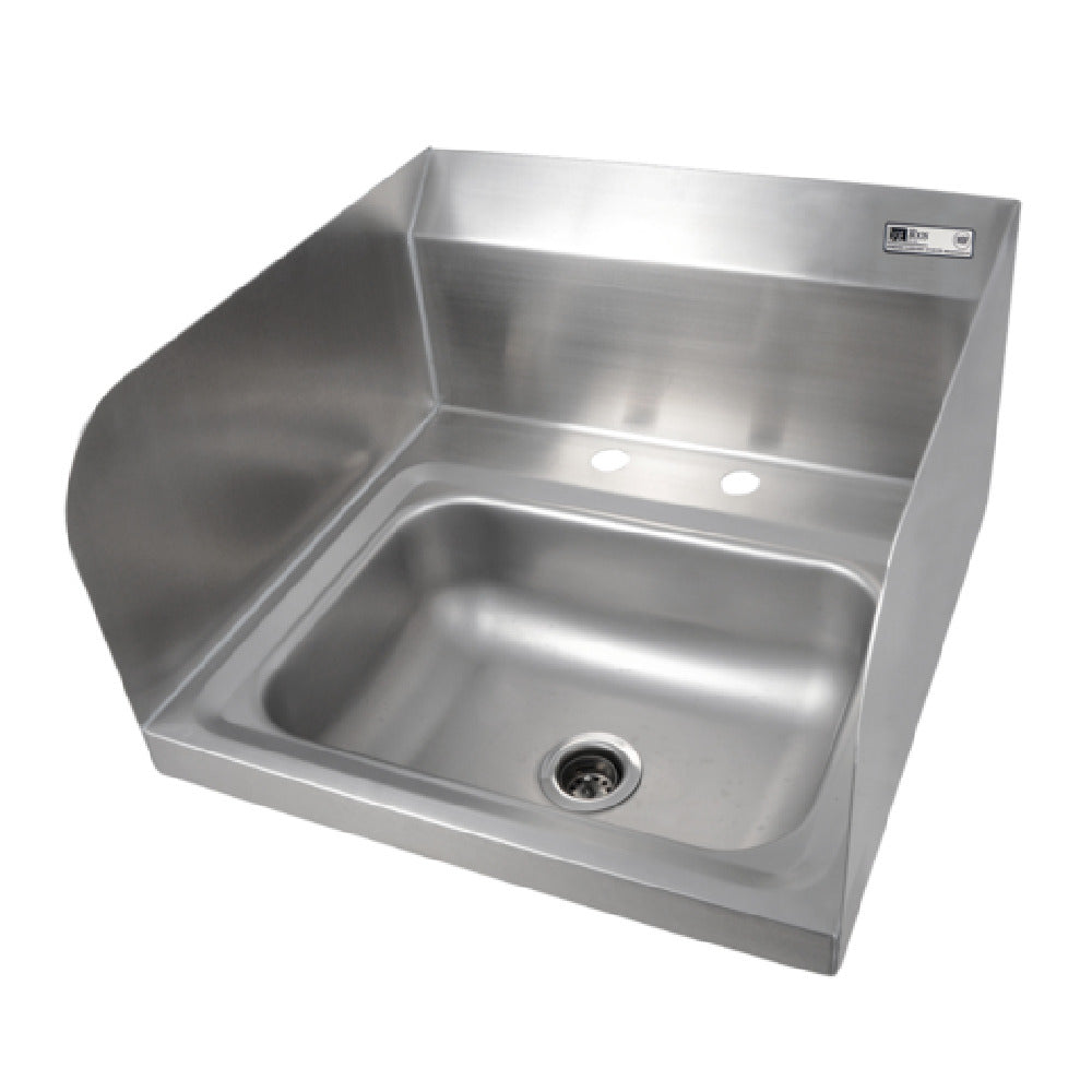 John Boos PBHS-W-1410-2DM-SSLR Pro-Bowl Hand Sink Wall Mount 14"W X 10" Front-to-back X 5" Deep Bowl