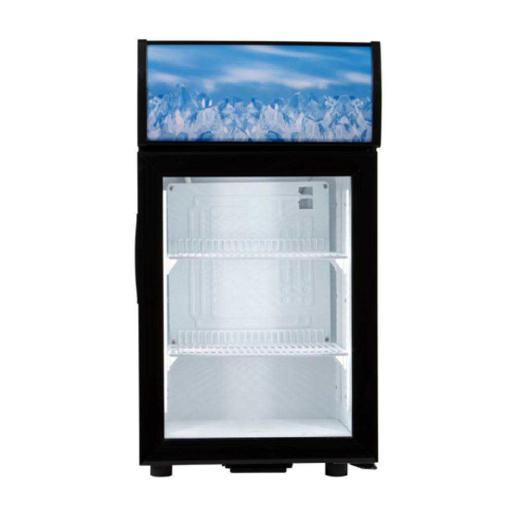 Admiral Craft CDRF-1D/2 Display Refrigerator Countertop Reach-in