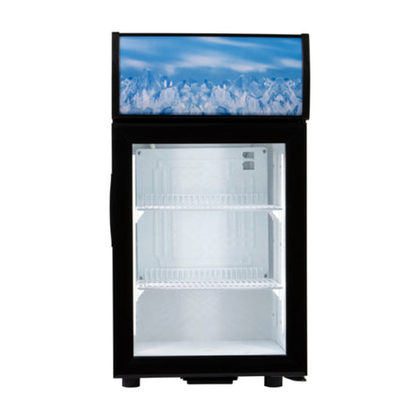 Admiral Craft CDRF-1D/2 Display Refrigerator Countertop Reach-in