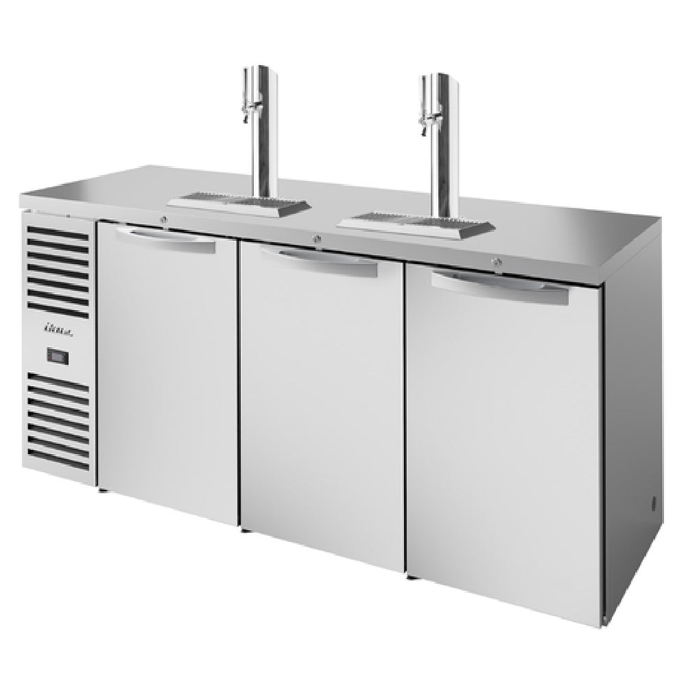 True Refrigeration TDR84-RISZ1-L-S-SSS-1 Refrigerated Draft Bar Cooler Three-section