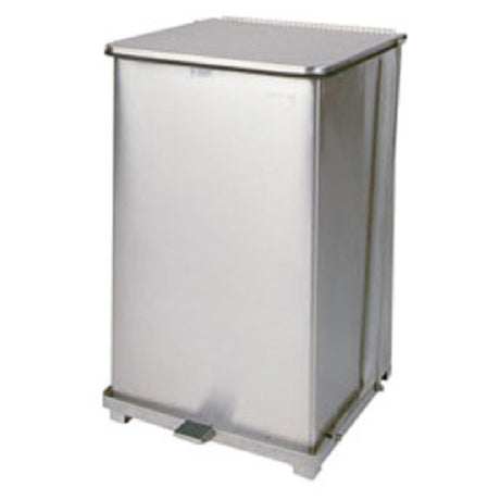 Rubbermaid FGST40SSPL - The Defenders® Step Can, With Wheels, 19" Sq X 30" H