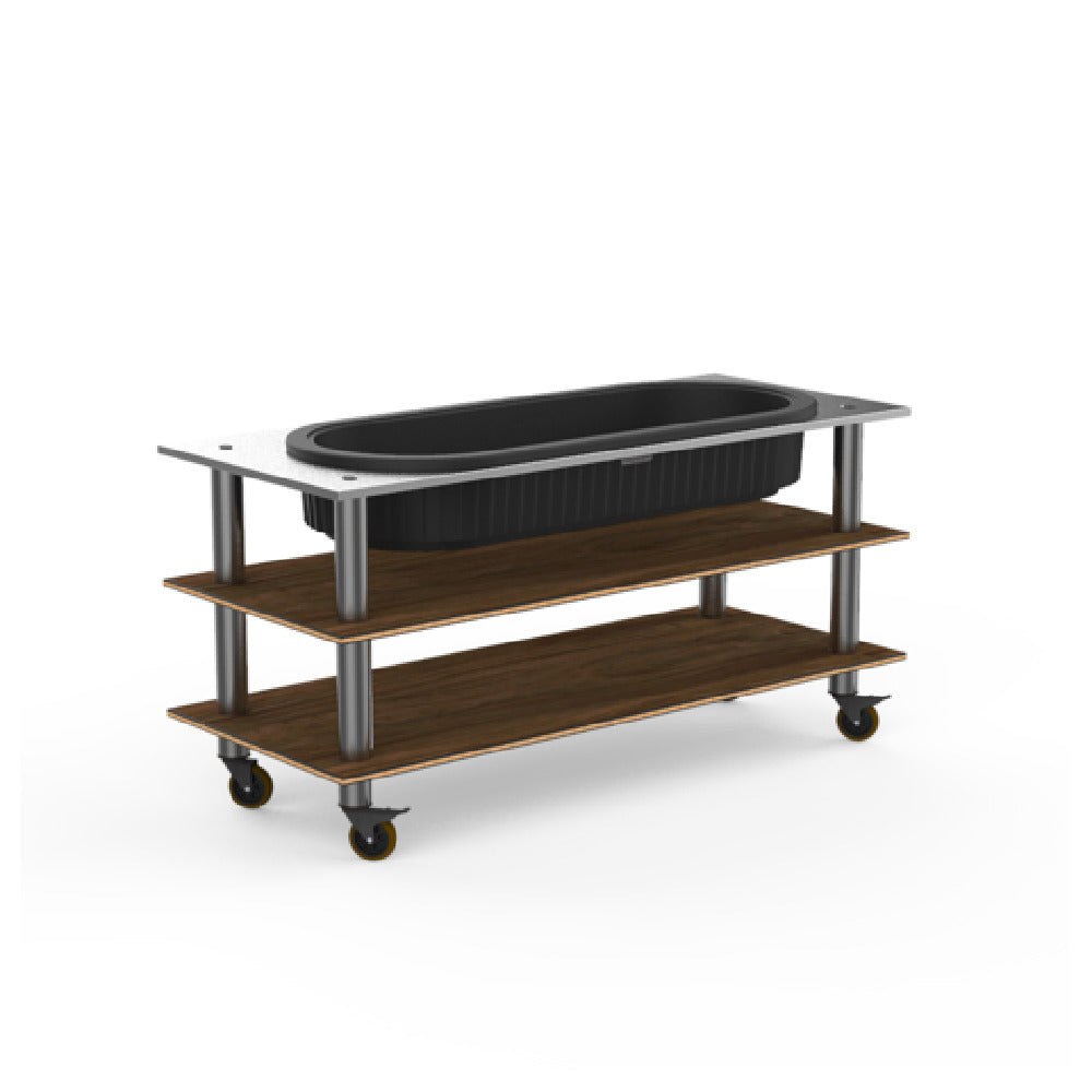 Steelite MGCMLE03WSXW Mogogo Buffet Solutions Modular Salad Bar Unit 3-tier 71" X 29-1/2" X 35"H