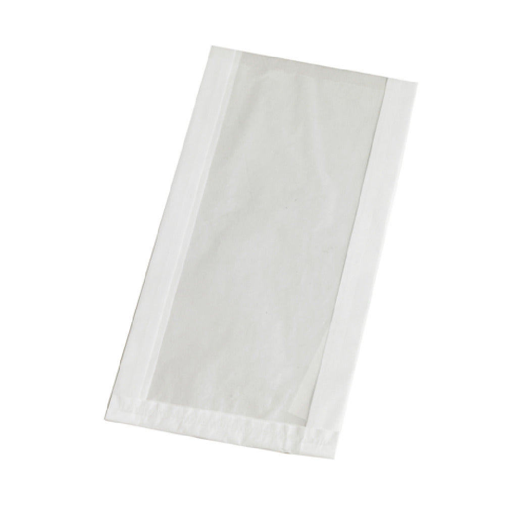 PacknWood 210SACBCRY40G - Grab & Go Sandwich Bag, 15.74" X 7.9" X 2.4", With Crystal Window