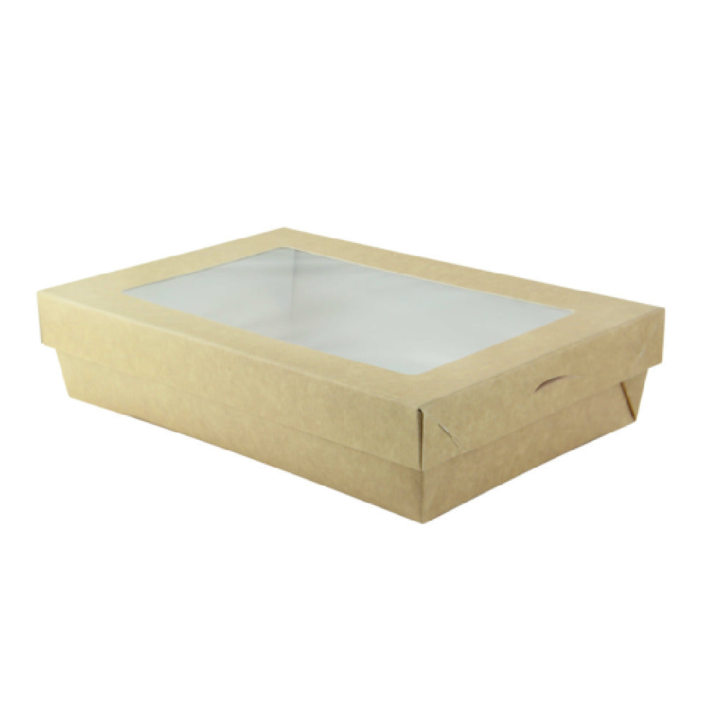 PacknWood 210KRBAK225K - Kray Box With PET Lid, 8.9"W X 6.1"D X 2"H, 50oz.