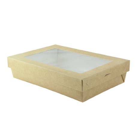 PacknWood 210KRBAK225K - Kray Box With PET Lid, 8.9"W X 6.1"D X 2"H, 50oz.