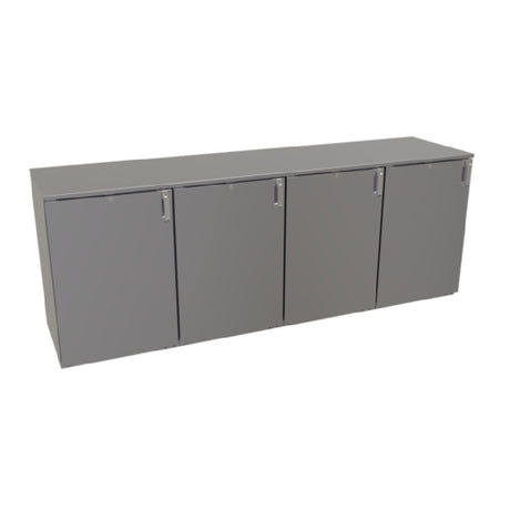 Glastender DS96 Back Bar Dry Storage Cabinet Four-section 96"W