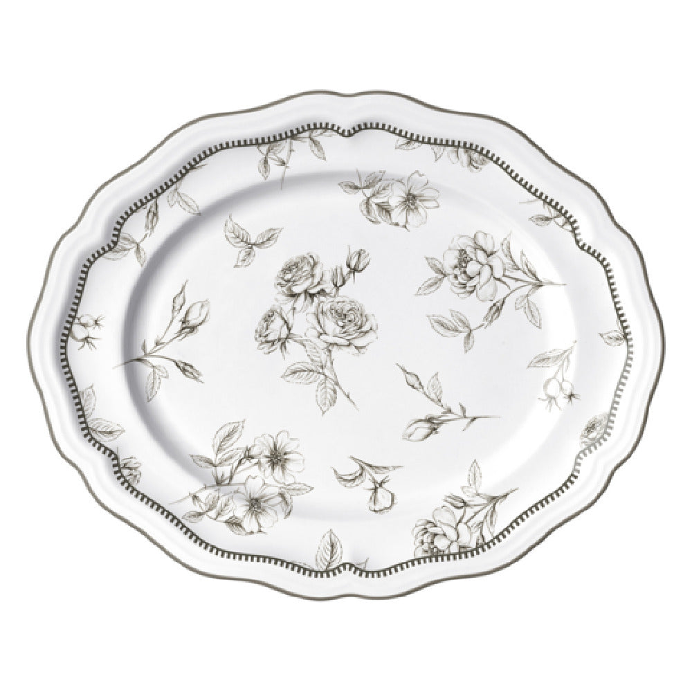 Steelite 62536FP817 Oval Platter 13.0" X 10.5" X 1.0" Adelina