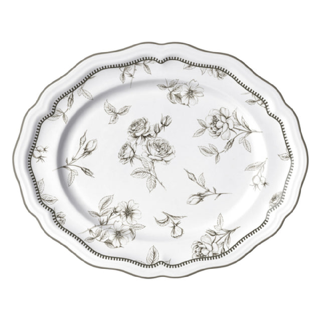 Steelite 62536FP817 Oval Platter 13.0" X 10.5" X 1.0" Adelina