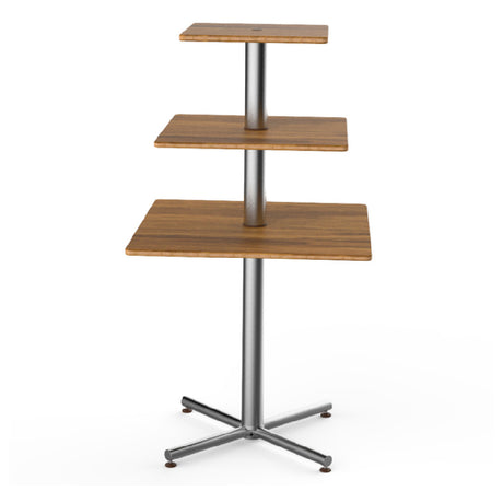 Steelite MGCPPS01BSXX Mogogo Buffet Solutions Polo Display Table 3-tier 30" X 30" X 55"H