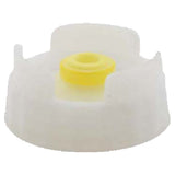 Franklin Machine Products 280-1905 FIFO Dispensing Cap For FIFO Multi-purpose Squeeze Bottles Clear Plastic With Medium Sized Yellow Valve