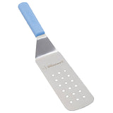 Franklin Machine Products 137-1565 Sani-Safe® Perforated Turner By Dexter® 8" X 3" Blade Blue Handle