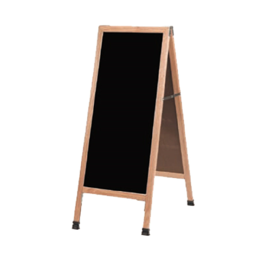 Aarco A-311 Sidewalk Markerboard 18"W X 42"H Black Melamine Board