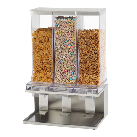 Cal Mil 22355-3-55 Cereal Dispenser 17-1/2" X 12" X 24" (3) Clear Acrylic Bins