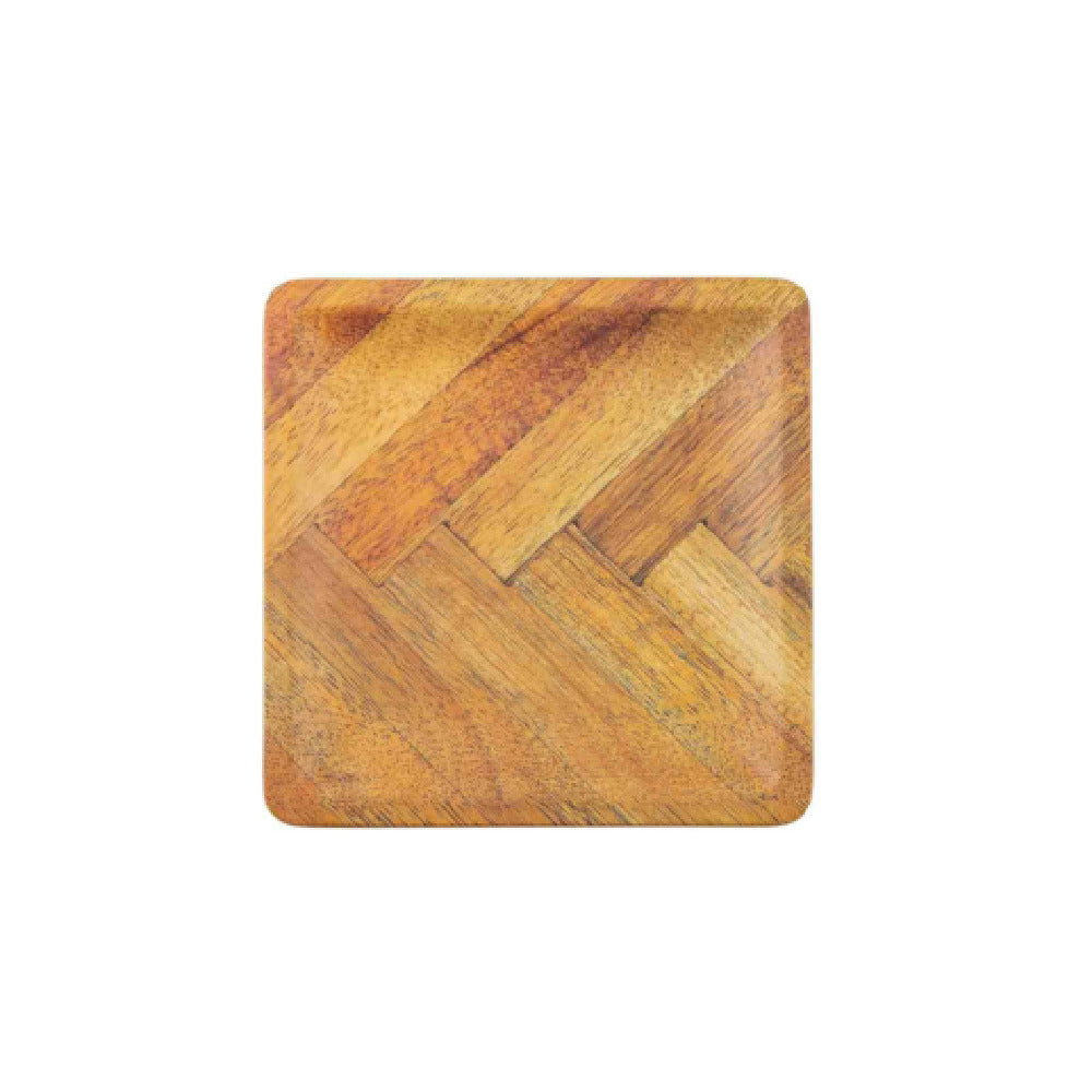TableCraft Products 13154 - Aeris Collection™ Serving Plate, Tone On Tone, 6" X 6" X 0.5"