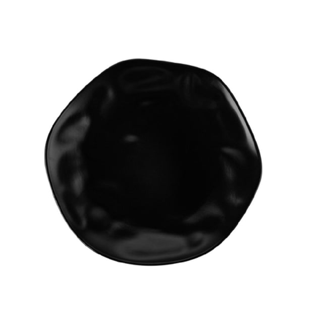 CAC China KCU-6-BLK Cancun Plate 6-19/50"L X 6-1/2"W X 3/4"H Coupe