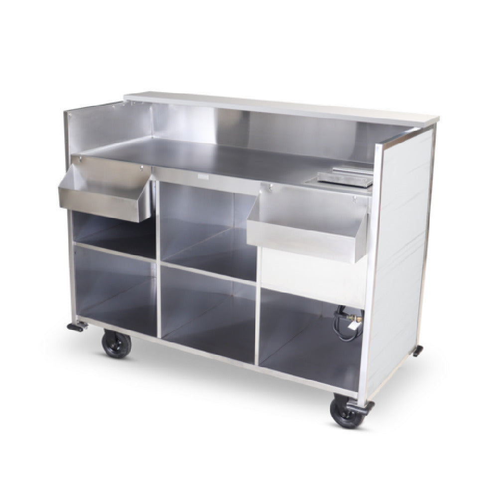 Forbes Industries 3680-5 - Summit Outdoor Mobile Bar, 28-1/4"W X 61-1/2”L X 48-3/4”H