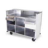 Forbes Industries 3680-5 - Summit Outdoor Mobile Bar, 28-1/4"W X 61-1/2”L X 48-3/4”H