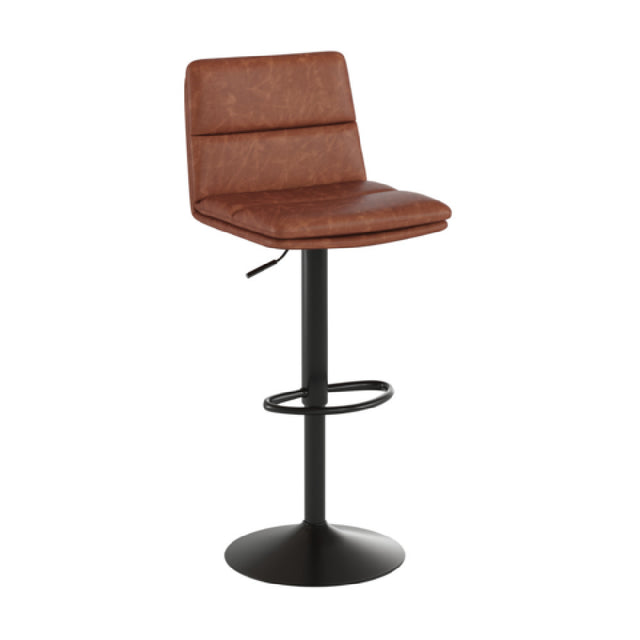 Flash Furniture CH-202071-BR-GG Hughes Bar Stool 300 Lb. Weight Capacity Adjustable Seat Height