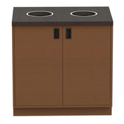 Hubert 29857 - Expressly Hubert® Micro Market Trash Bin, 36"W X 26 3/4"D X 36"H