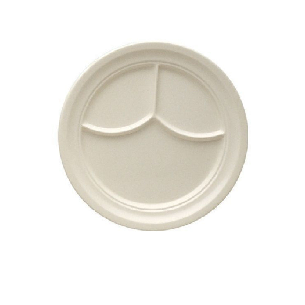 Yanco NC-510I Nu-Classic Compartment Plate 9-1/2" Dia. 3-compartments