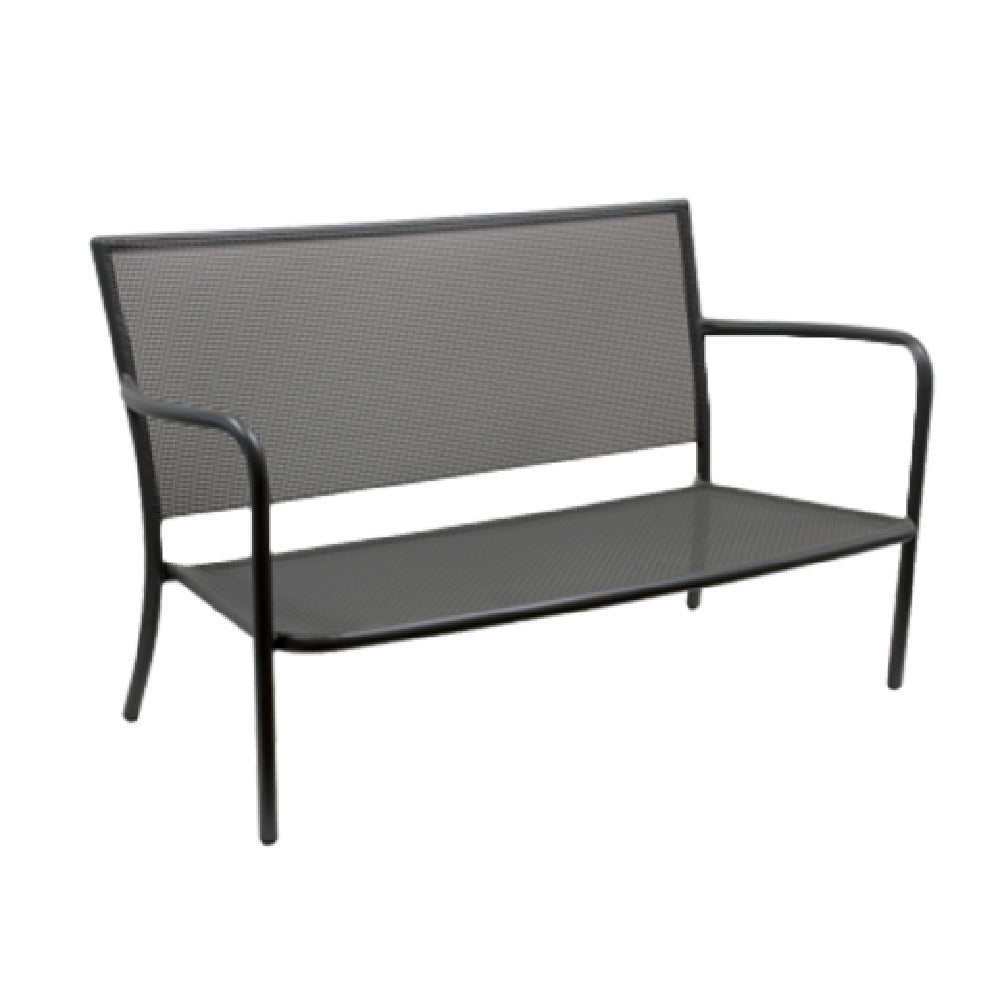 Emuamericas Llc 3417 Podio Lounge Stacking Love Seat Outdoor/indoor Steel Mesh Back And Seat