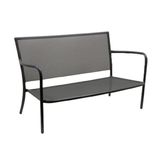 Emuamericas Llc E3417 Podio Lounge Stacking Love Seat Outdoor/indoor Steel Mesh Back And Seat