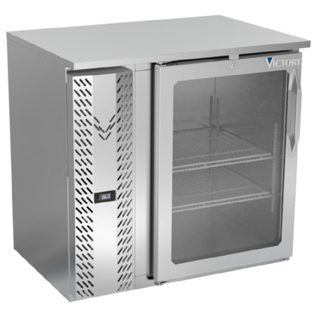 Victory VBBN36HC-FG-S - Back Bar Refrigerator, Food Rated, One-section